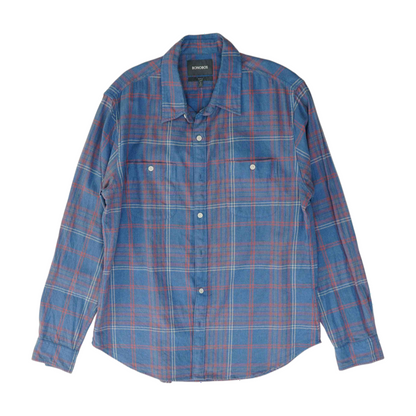 Blue Plaid Flannel Button Down