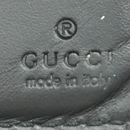 Black Guccisima Bi-Fold Leather Wallet