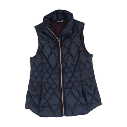 Navy Solid Puffer Vest