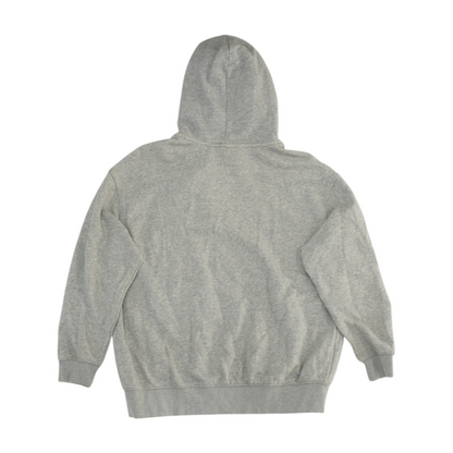 Gray Solid Hoodie Pullover