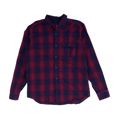 Red Plaid Flannel Button Down