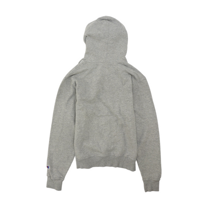Gray Solid Hoodie Pullover