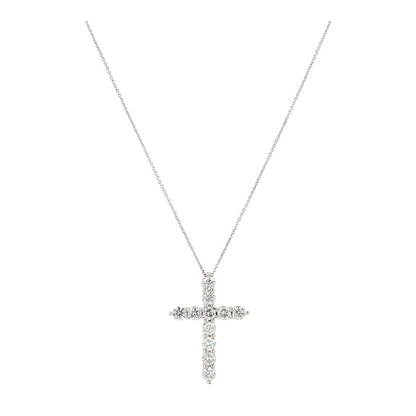 2 1/5 ctw 14K White Gold Diamond Pendant Necklace