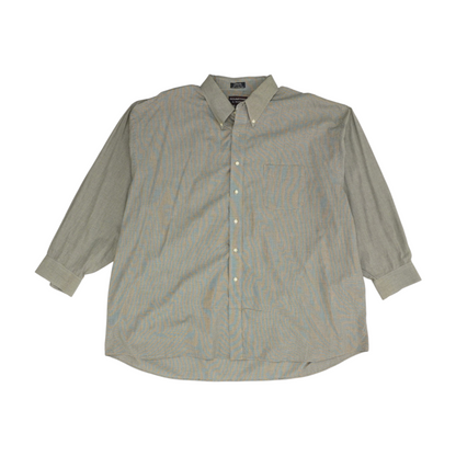 Gray Tall Check Long Sleeve Button Down