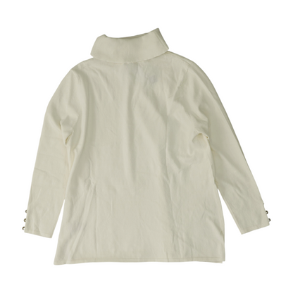 White Petite Pullover Sweater