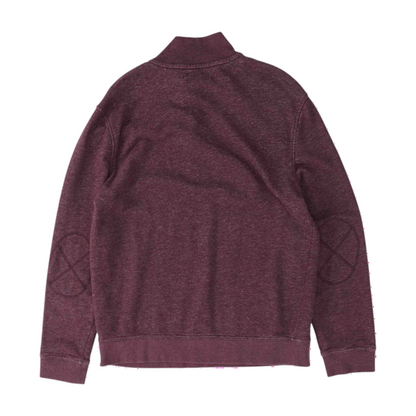 Burgundy Solid 1/4 Zip Pullover
