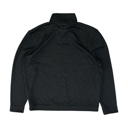 Black Striped 1/4 Zip Pullover
