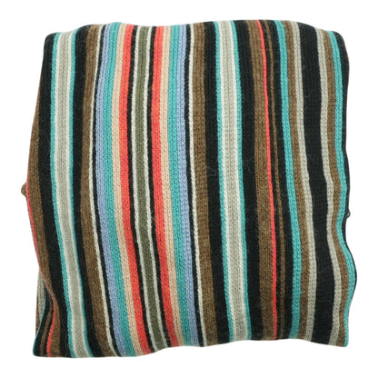 Multi Striped Wool Scarf