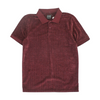 Maroon Solid Short Sleeve Polo