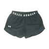 Black Solid Active Shorts