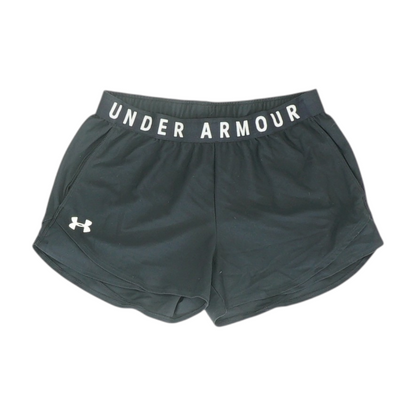 Black Solid Active Shorts