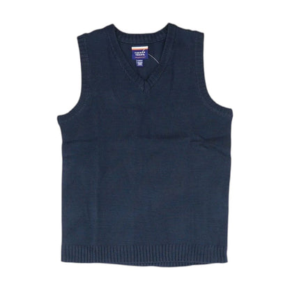 Navy Solid Vest Sweater