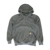 Gray Solid 1/4 Zip Pullover