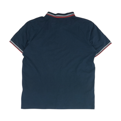 Navy Solid Short Sleeve Polo