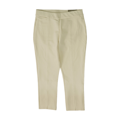 Ivory Solid Chino Capris