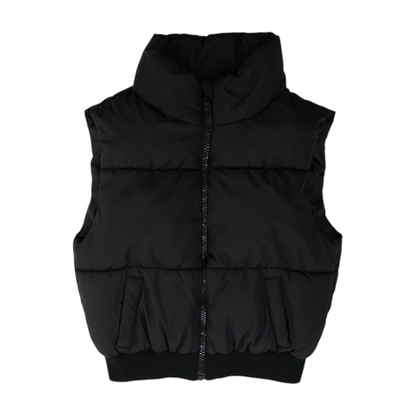 Black Solid Vest