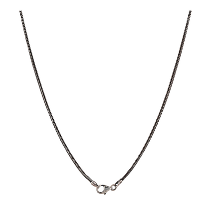 Sterling Silver Green Stone Pendant Necklace