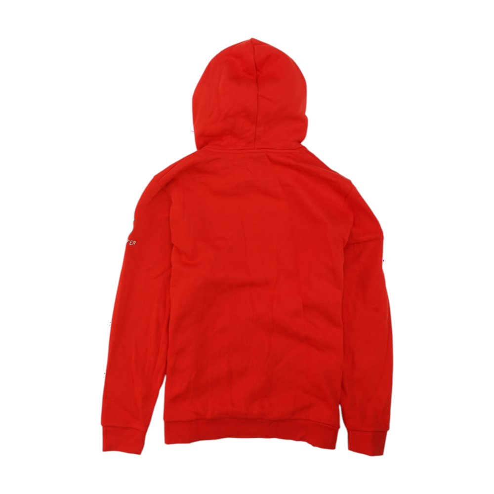 Red Solid Hoodie Pullover