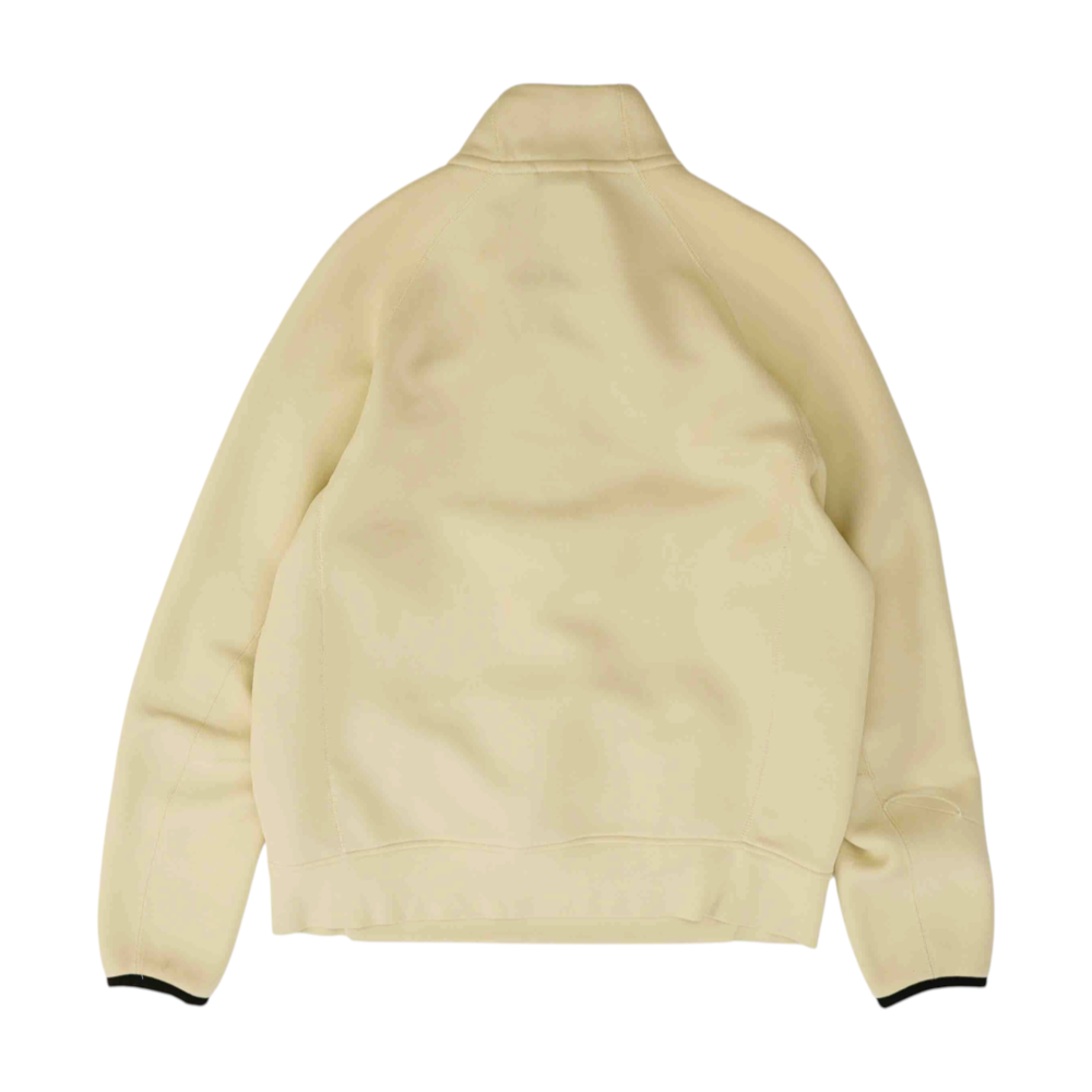 Beige Solid 1/4 Zip Pullover