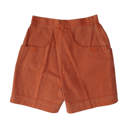 Red Solid Chino Shorts