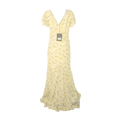 Yellow Floral Maxi Dress