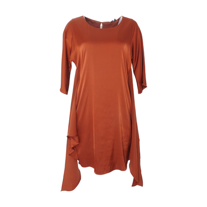 Rust Midi Dress