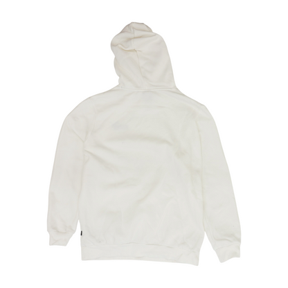 White Solid Hoodie Pullover