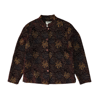Burgundy Floral Blazer