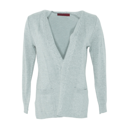 Gray Cardigan Sweater