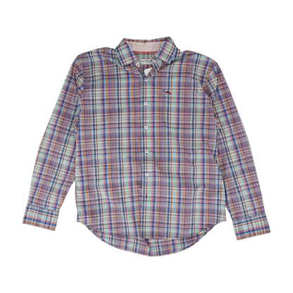 Multi Plaid Long Sleeve Button Down