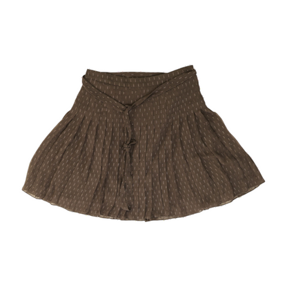 Gray Petite Abstract Mini Skirt