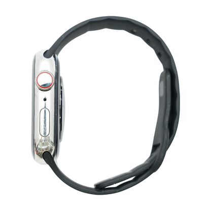 45mm Series 8 Silver Smartwatch Black Band S/M