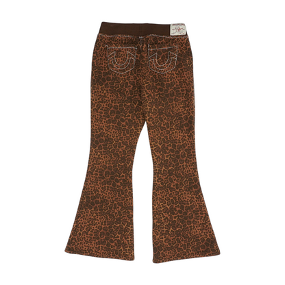 Brown Animal Print Pants