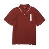 Brown Solid Short Sleeve Polo