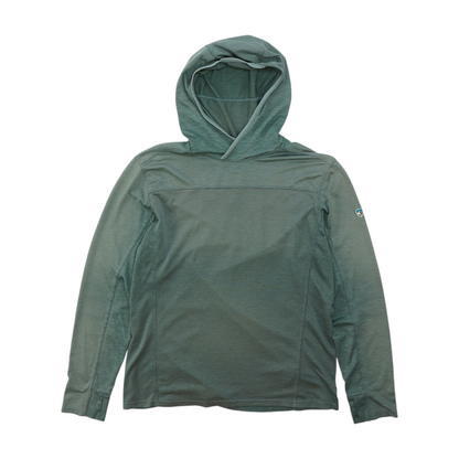Green Solid Hoodie Pullover