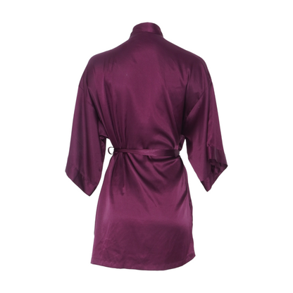 Burgundy Solid Robe