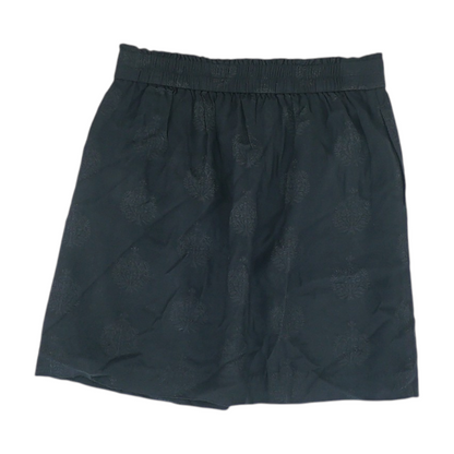 Black Print Mini Skirt