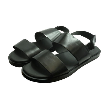 Black Casual Slide Sandals