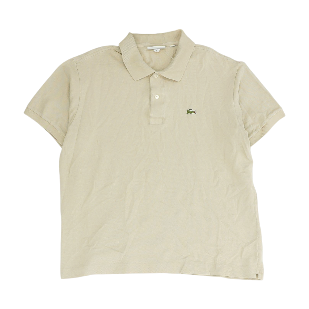 Tan Solid Short Sleeve Polo