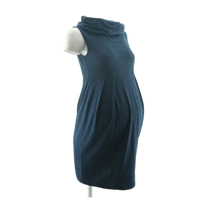 Navy Maternity Mini Dress
