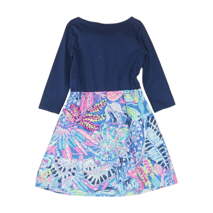 Blue Graphic Dress