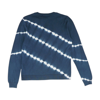 Blue Tie-Dye Pullover Sweater
