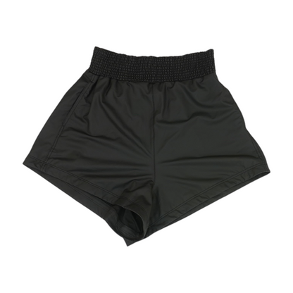 Black Solid Chino Shorts