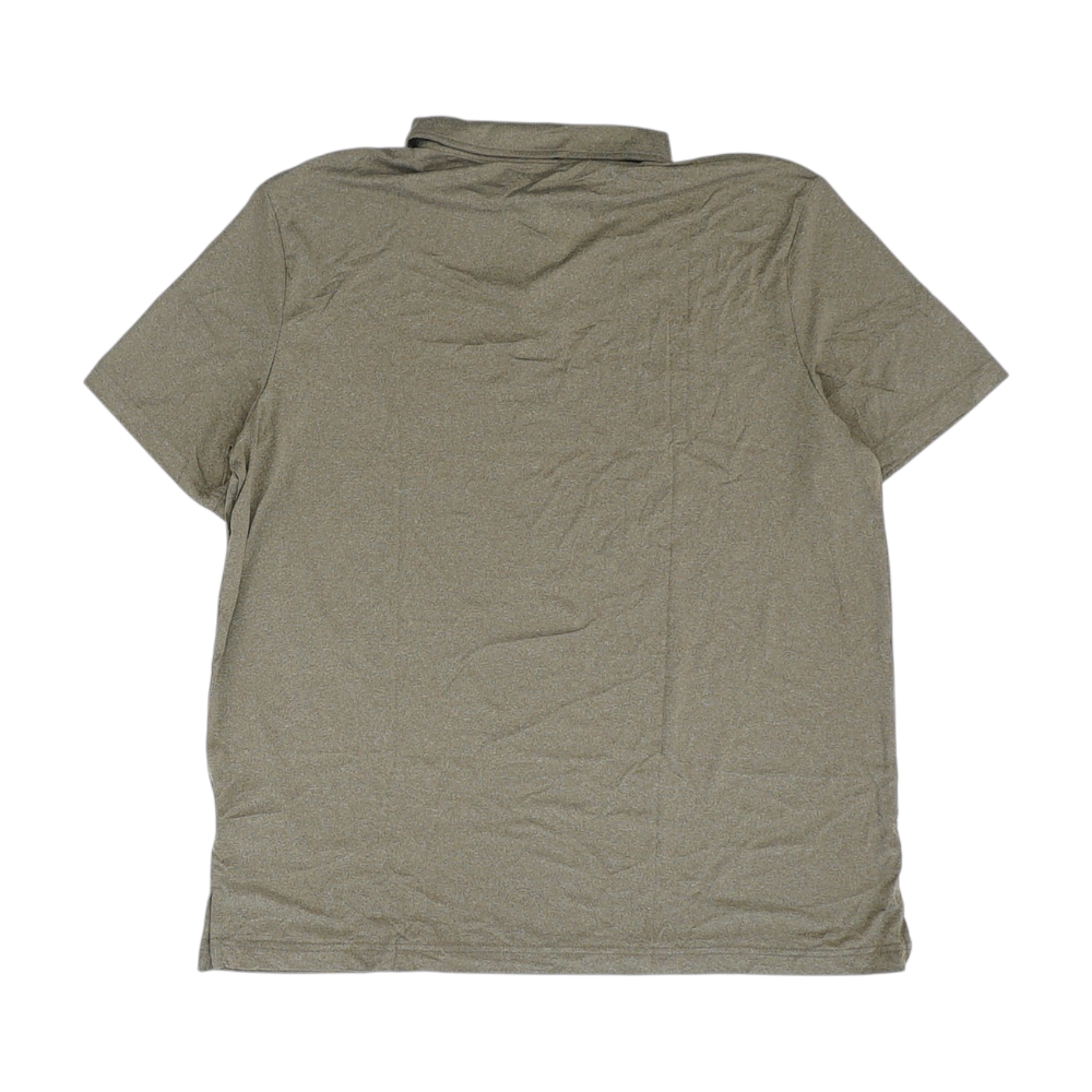 Brown Solid Short Sleeve Polo