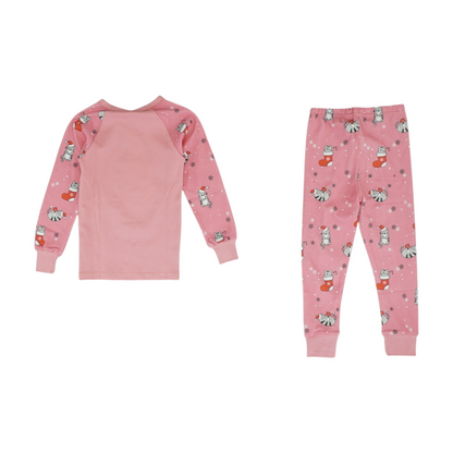 Pink Graphic Pajama Set