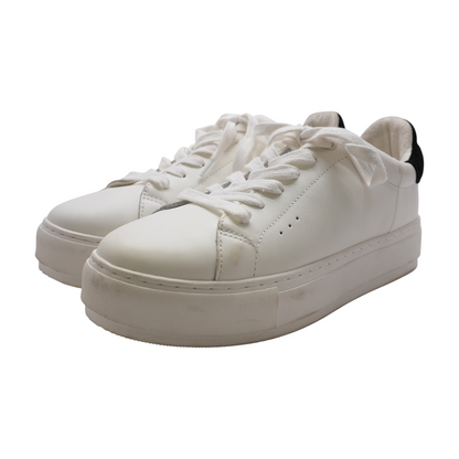 Laney Leather Lace Up Platform Athletic Shoes