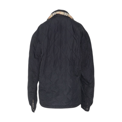 Black Brighton Reversible Quilted Nylon Overshirt