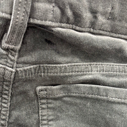 Green High Rise Straight Leg Jeans