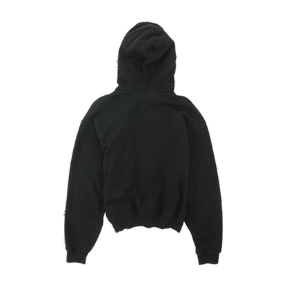 Black Solid Hoodie Pullover