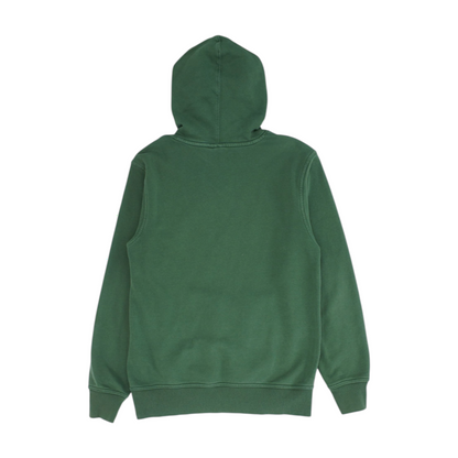 Green Solid Hoodie Pullover
